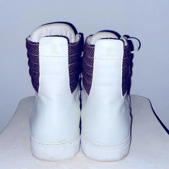 Raf Simons Hightop Designer Sneakers white/brown Men’s Size 42 rare find 1/1‌